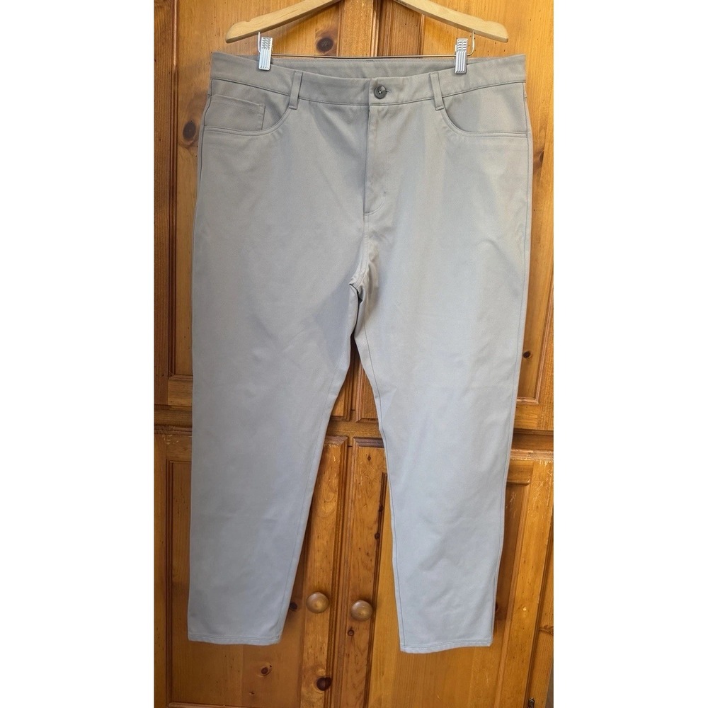 Vuori Meta Performance 5 Pocket Pants Gray V430 Men's 38 Commission Casual